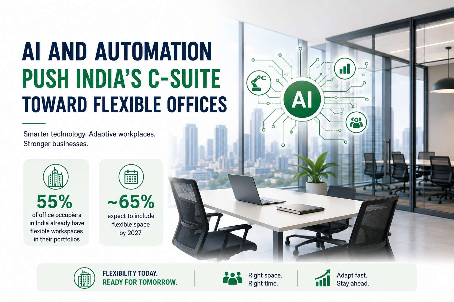 Automation Reshapes India’s Workplace as Companies Rethink Office Space
